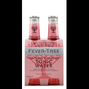 Fever Tree Raspberry & Rhubarb Tonic Water 4-pack