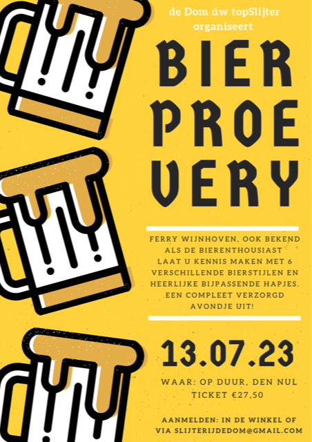 flyer bierproeverij